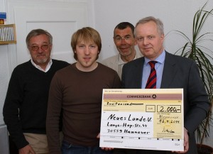 Uwe Beschoten, Tobias Grote, Heinz-Ulrich Scharf, Henning Schulze (von links)