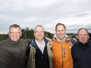  Ein starkes Team: Lionsfreunde Detlef Lehner, Uwe Mäurer, P Stefan Dumke und Dirk Timmermann (von links)